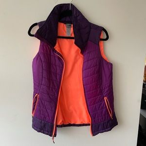 Purple Cold weather outdoor vest